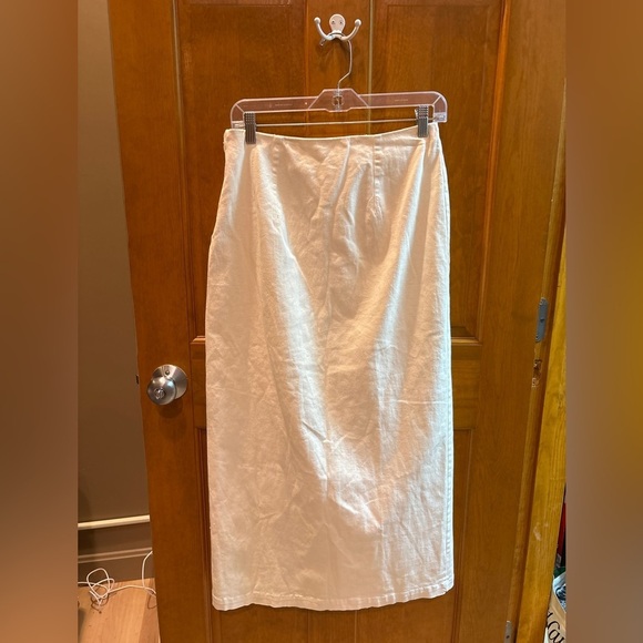 Anthropologie Women’s Off White Cotton Skirt Size 6 - Picture 4 of 7
